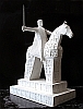 Equestrrian statue Jost on Morava square in Brno 2009