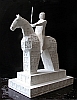 Equestrrian statue Jost on Morava square in Brno 2009